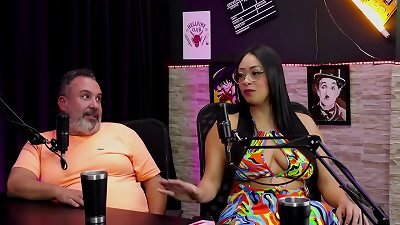 Compilations of Binho Ted, Maya Hyuga, Cristal Ortega and Alice Vasconcelos on Papo com Tiffany (Swing Cast) - Part seven (Watch On: Sheer/Red)