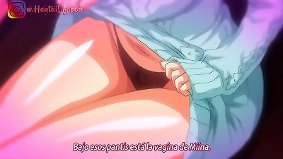 young female get abused on a train and then get romped by his jizz-shotgun in a karaoke - anime - She likes to get plumbed and get bangang and the cum on her booty