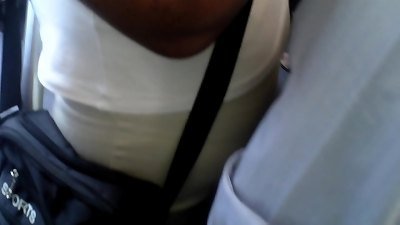 couple older dudes try to rub senior mom's  in a crowded bus