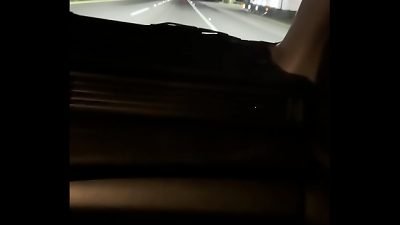 I get throated off by a stranger who takes me on the road.