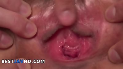 horny korean nymph Kotone Kuroki masturbates like good in this hard-core scene.