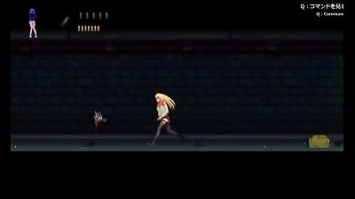hentai Game "Parasite in city" handsome ash-blonde girl. Commented Gameplay