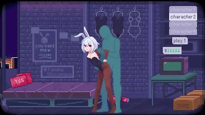 hentai game. sexy bunny nymph having fun fucking.